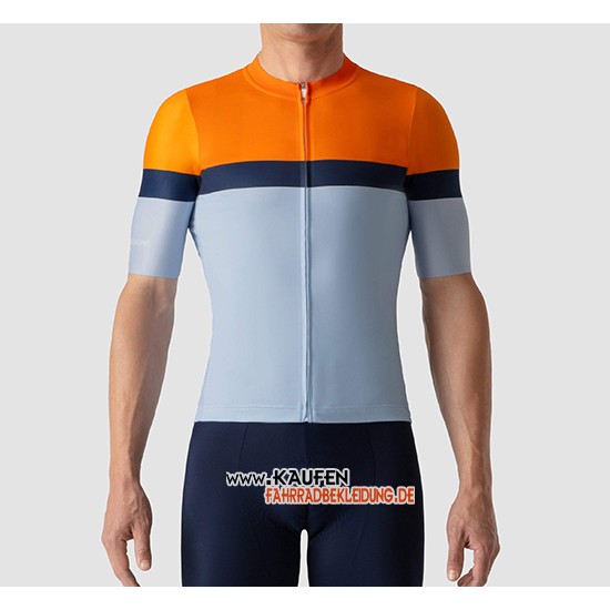 La Passione Kurzarmtrikot 2019 Und kurze Tragerhose Orange Blau